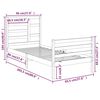 vidaXL Bedframe massief hout 90x200 cm