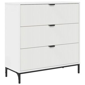 vidaXL Dressoir Wit 79,5 x 33 x 82 cm Bewerkt hout