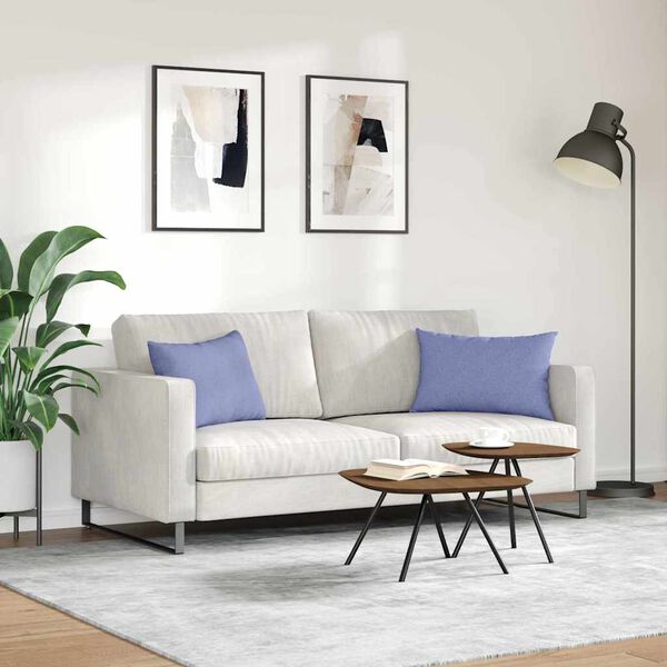 vidaXL Sofa Kussens 2 stuks Blauw 60 x 40 cm Stof