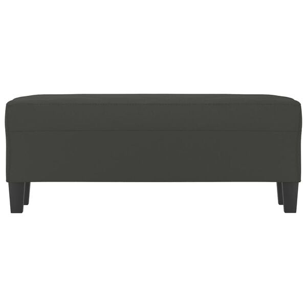 vidaXL Bankje 100x35x41 cm microvezelstof donkergrijs