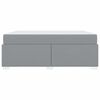 vidaXL Bedframe met matras Lichtgrijs 180 x 200 cm Stof