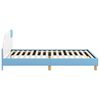 vidaXL Bedframe voor kinderen met hoofdbord Blauw 80 x 200 cm PU
