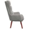 vidaXL Fauteuil Lichtgrijs 69 x 74 x 93 cm Fluweel