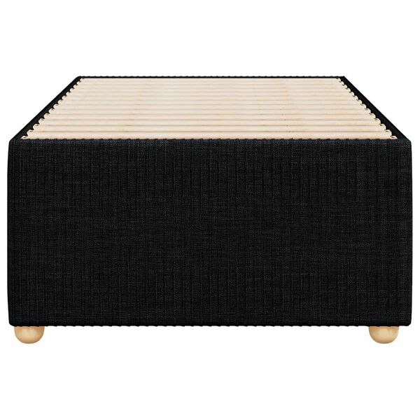 vidaXL Bedframe stof zwart Single