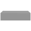 vidaXL Wandschappen 2 st met lade 40x23,5x10 cm MDF grijs