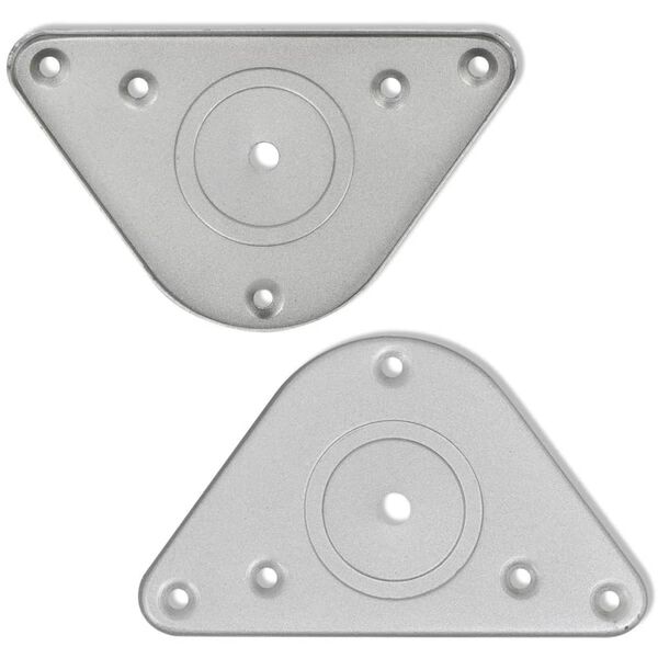 Tafelpoten in hoogte verstelbaar geborsteld nikkel 1100 mm 4 st