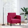vidaXL Fauteuil met armleuningen 54 cm fluweelrood wijnrood