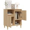 vidaXL Dressoir 60x35x70 cm bewerkt hout sonoma eikenkleurig