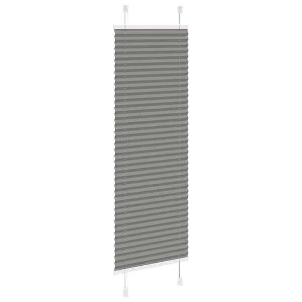 vidaXL Pliss&eacute; rolgordijn 40x150 cm stofbreedte 39,4 cm antraciet