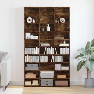 vidaXL Cd-kast 102x23x177,5 cm bewerkt hout gerookt eikenkleurig
