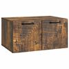 vidaXL Wandbeugel TV-kast Gerookt eiken 59,5 x 41 x 30 cm Bewerkt hout