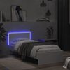 vidaXL Bedframe met hoofdbord en LED-verlichting wit 75x190 cm