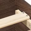 vidaXL Bedframe hoofd- en voeteneinde bruin eikenkleur 150x200 cm