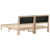 vidaXL Bedframe Bruin en taupe 180 x 200 cm Massief grenenhout