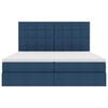 vidaXL Opslag bed met matras met opslag Blauw 200 x 200 cm Nep Leer