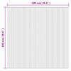 vidaXL Vloerkleed rechthoekig 100x100 cm bamboe bruin