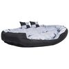 vidaXL Hondenkussen omkeerbaar en wasbaar 150x120x25 cm grijs en zwart