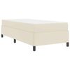 vidaXL Bedframe met matras Cr&egrave;me 80 x 200 cm Stof
