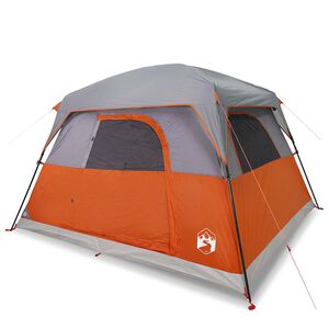vidaXL Tent 4-persoons waterdicht oranje