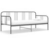 vidaXL Slaapbank metaal grijs 90x200 cm