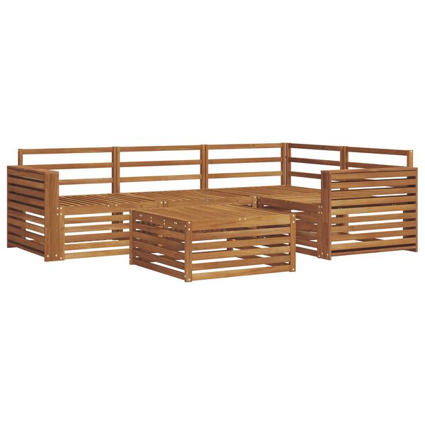 vidaXL Buiten bankenset 5 pcs Naturel Massief Acaciahout