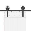 vidaXL Doos met onderdelen voor schuifdeur 183 cm staal zwart