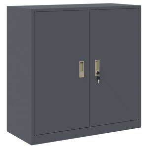 vidaXL Opbergkast Antraciet 90 x 40 x 90 cm Staal