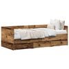vidaXL Dagbed met lade met opslag Oud Hout 90 x 190 cm Bewerkt hout
