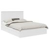 vidaXL Opslag bed met lade met opslag Wit 140 x 190 cm Bewerkt hout