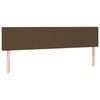 vidaXL Hoofdborden 180x5x78/88 cm stof donkerbruin