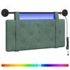 vidaXL Hangend hoofdbord Met LED-verlichting Zeegroen Fluweel