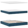 vidaXL Ottoman bed met matrassen en LED's 180x200cm fluweel