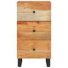 vidaXL Dressoir met 3 lades 40x33,5x75 cm massief acaciahout