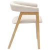 vidaXL Eettafelstoelen 2 pcs Naturel 54 x 57 x 73 cm