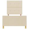 vidaXL Bedframe met hoofdeinde Cr&egrave;me 100 x 200 cm Stof