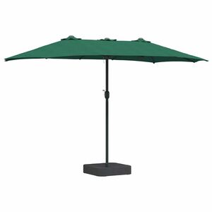 vidaXL Tuinparasol Groen 385 x 209 x 244 cm Polyester en staal
