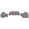 vidaXL 3-delige Loungeset stof taupe