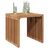 vidaXL Tuin Bijzettafel Bruin 45 x 42,5 x 45 cm Massief Teakhout