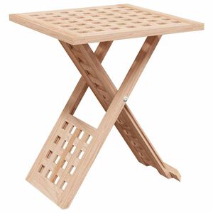 vidaXL Salontafel Bruin 33 x 33 x 40,5 cm Massief Notenhout