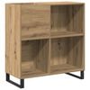 vidaXL Platenkast artisanaal eikenkleurig 84,5 x 38 x 89 cm