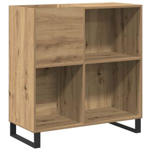 vidaXL Platenkast artisanaal eikenkleurig 84,5 x 38 x 89 cm