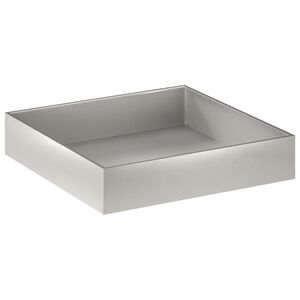 vidaXL Plantenbak zilver 80 x 80 x 20 cm Roestvrij staal