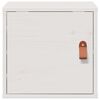 vidaXL Wandkasten 2 st 31,5x30x30 cm massief grenenhout wit