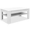 vidaXL Salontafel 110x65x48 cm bewerkt hout wit