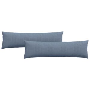vidaXL Sofa Kussens 2 stuks Blauw 145 x 40 cm Cordstof