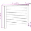 vidaXL Radiatorombouw 104x20x82 cm bewerkt hout betongrijs