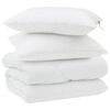 vidaXL Winter Dekbed met kussen 3 st Wit Microvezel