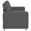 vidaXL Loveseat bank 180x77x82 cm corduroy stof donkergrijs