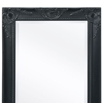 vidaXL Wandspiegel Barok 100 x 50 cm zwart