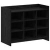 vidaXL Schoenenkast 85 x 39,5 x 68 cm Bewerkt hout Zwart eiken